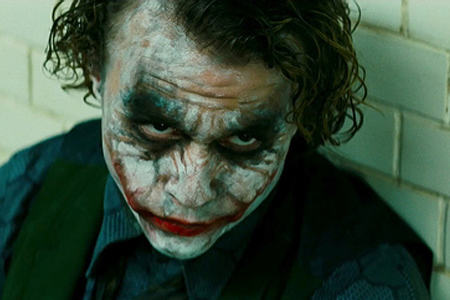heath ledger joker without makeup. Heath Ledger as The Joker in